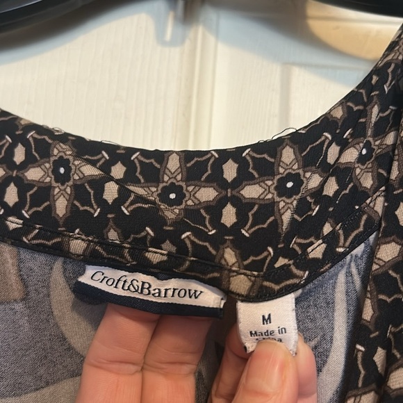 Croft & Barrow Maxi Dress Size Medium Brown - Picture 4 of 8